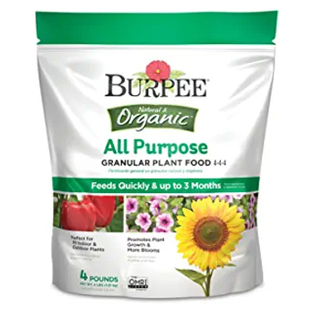 Burpee Granular Natural Purpose 4-Lb Organic Food